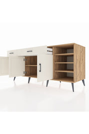 Kronos Konsol 5 Raflı 2 Çekmeceli 3 Kapaklı 176x59x83 - S610M047V22C