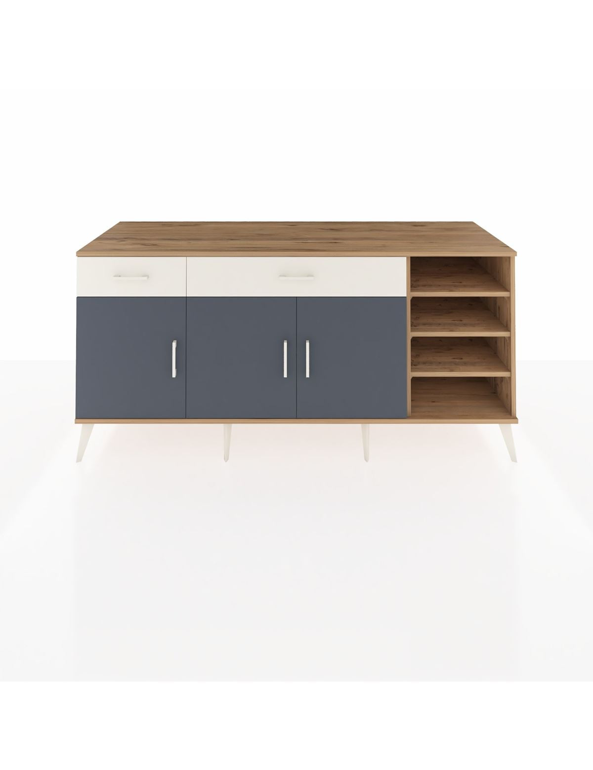 Kronos Konsol 5 Raflı 2 Çekmeceli 3 Kapaklı 176x59x83 - S610M047V25C