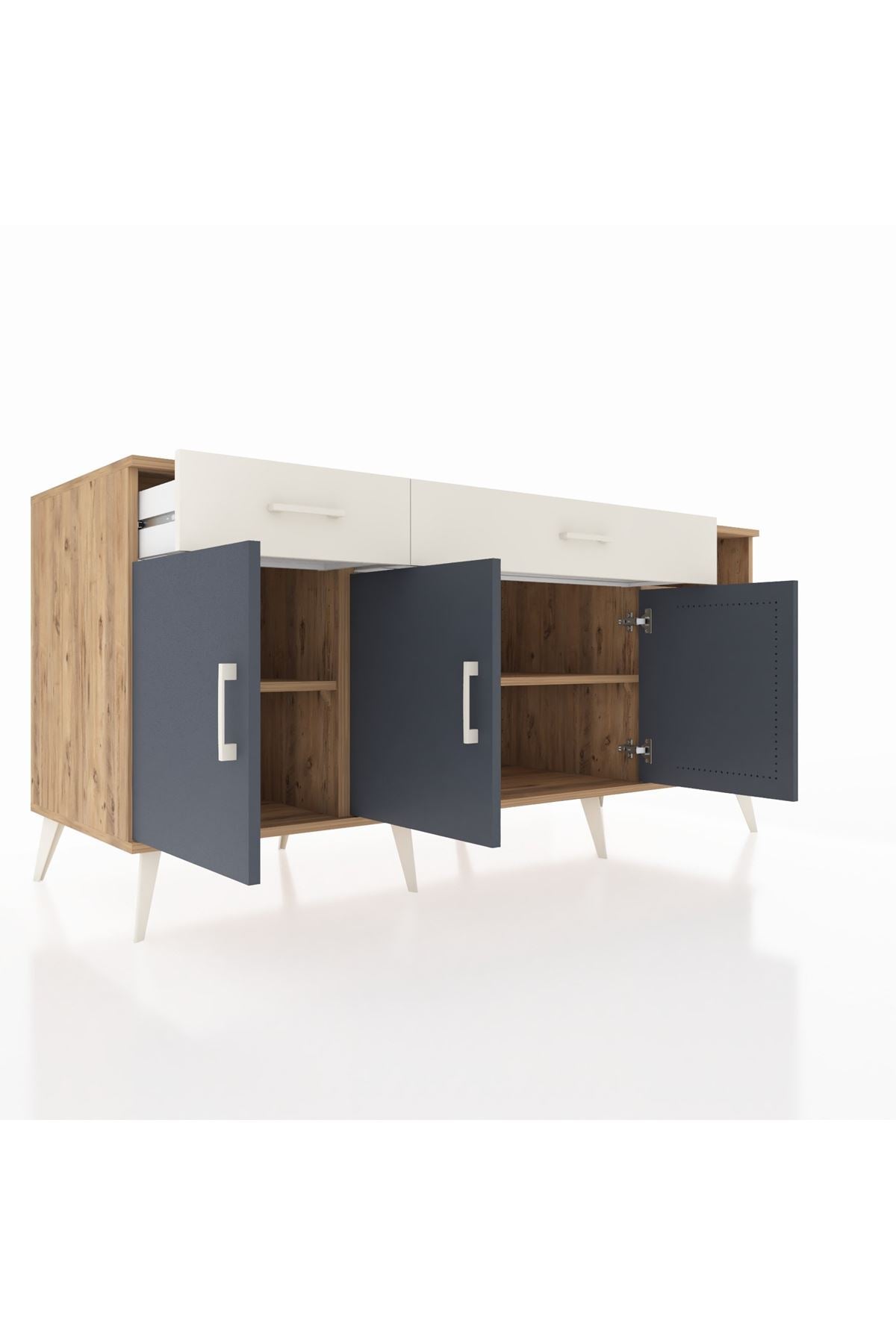 Kronos Konsol 5 Raflı 2 Çekmeceli 3 Kapaklı 176x59x83 - S610M047V25C