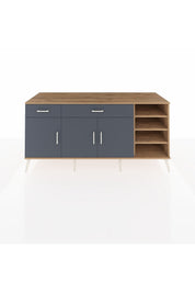 Kronos Konsol 5 Raflı 2 Çekmeceli 3 Kapaklı 176x59x83 - S610M047V26C