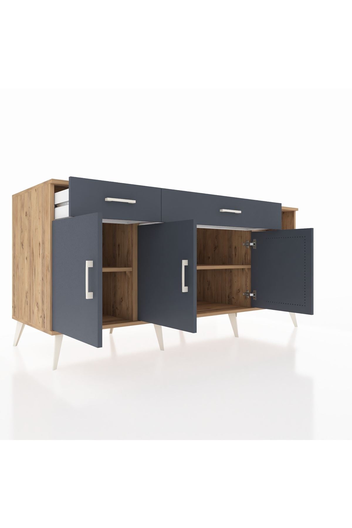 Kronos Konsol 5 Raflı 2 Çekmeceli 3 Kapaklı 176x59x83 - S610M047V26C