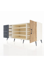 Kronos Konsol 6 Raflı 4 Çekmeceli Tek Kapaklı 176x59x83 - S610M048V02C