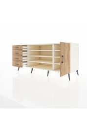 Kronos Konsol 6 Raflı 4 Çekmeceli Tek Kapaklı 176x59x83 - S610M048V03C