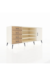 Kronos Konsol 6 Raflı 4 Çekmeceli Tek Kapaklı 176x59x83 - S610M048V06C