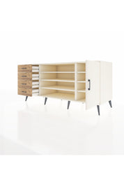 Kronos Konsol 6 Raflı 4 Çekmeceli Tek Kapaklı 176x59x83 - S610M048V06C