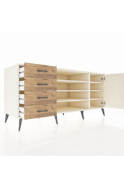 Kronos Konsol 6 Raflı 4 Çekmeceli Tek Kapaklı 176x59x83 - S610M048V06C