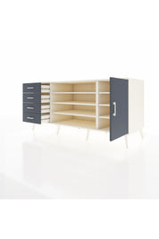 Kronos Konsol 6 Raflı 4 Çekmeceli Tek Kapaklı 176x59x83 - S610M048V08C