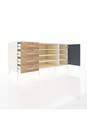 Kronos Konsol 6 Raflı 4 Çekmeceli Tek Kapaklı 176x59x83 - S610M048V09C
