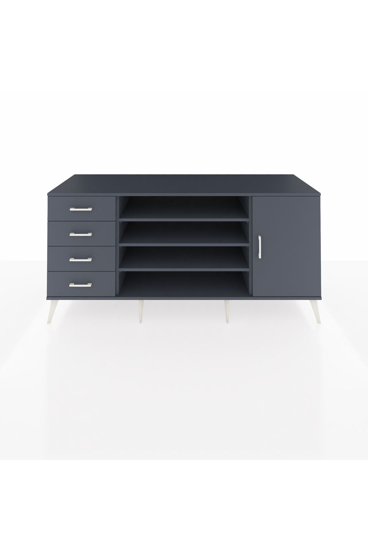 Kronos Konsol 6 Raflı 4 Çekmeceli Tek Kapaklı 176x59x83 - S610M048V17C