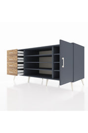 Kronos Konsol 6 Raflı 4 Çekmeceli Tek Kapaklı 176x59x83 - S610M048V18C