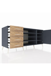 Kronos Konsol 6 Raflı 4 Çekmeceli Tek Kapaklı 176x59x83 - S610M048V18C