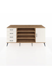 Kronos Konsol 6 Raflı 4 Çekmeceli Tek Kapaklı 176x59x83 - S610M048V22C