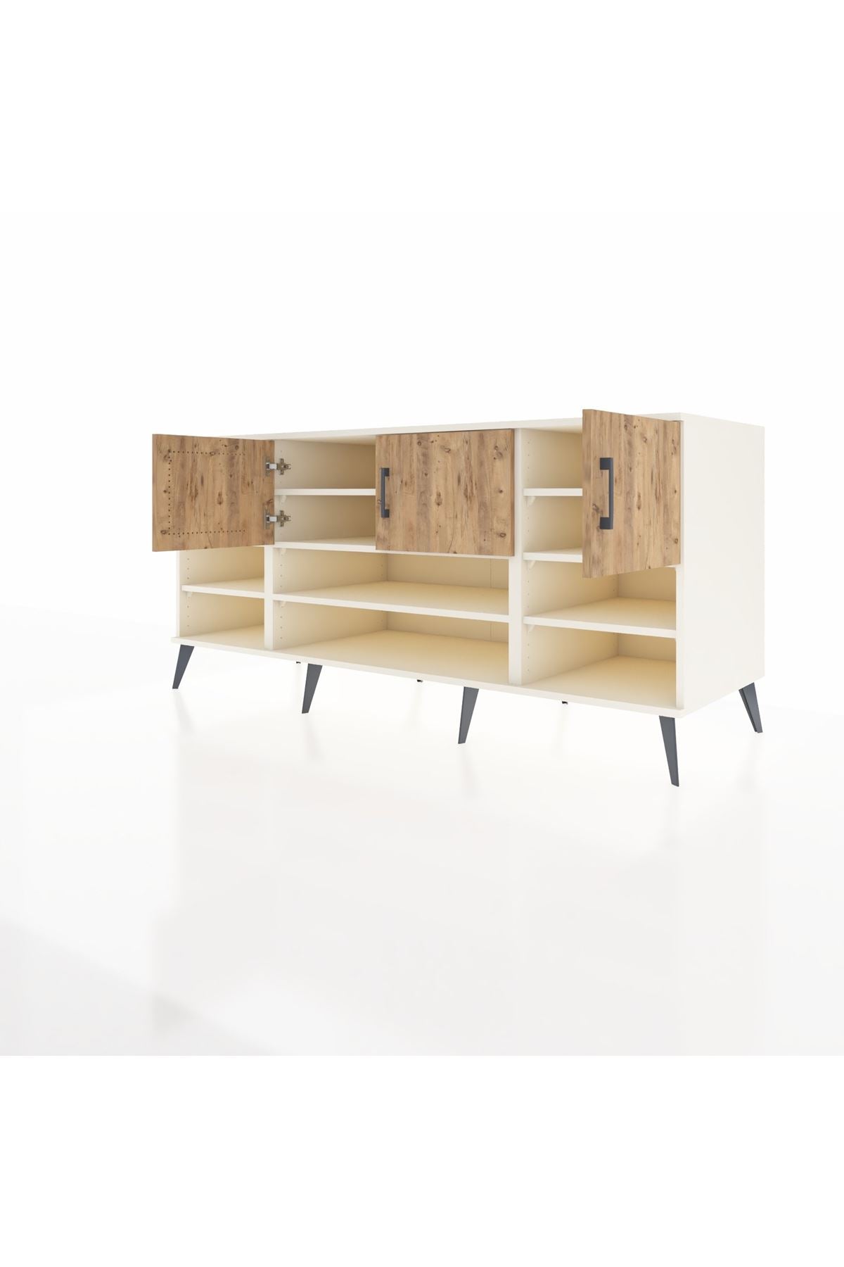 Kronos Konsol 9 Raflı 3 Kapaklı 176x59x83 - S610M049V01C