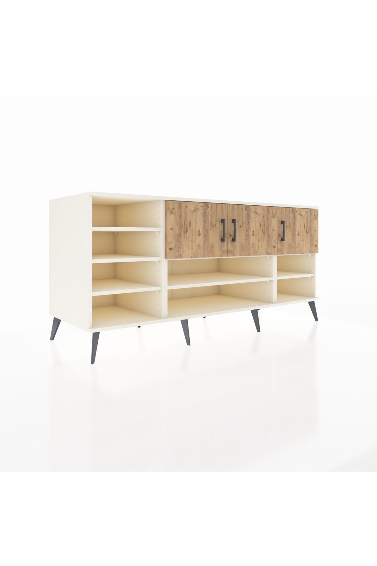 Kronos Konsol 9 Raflı 3 Kapaklı 176x59x83 - S610M049V02C