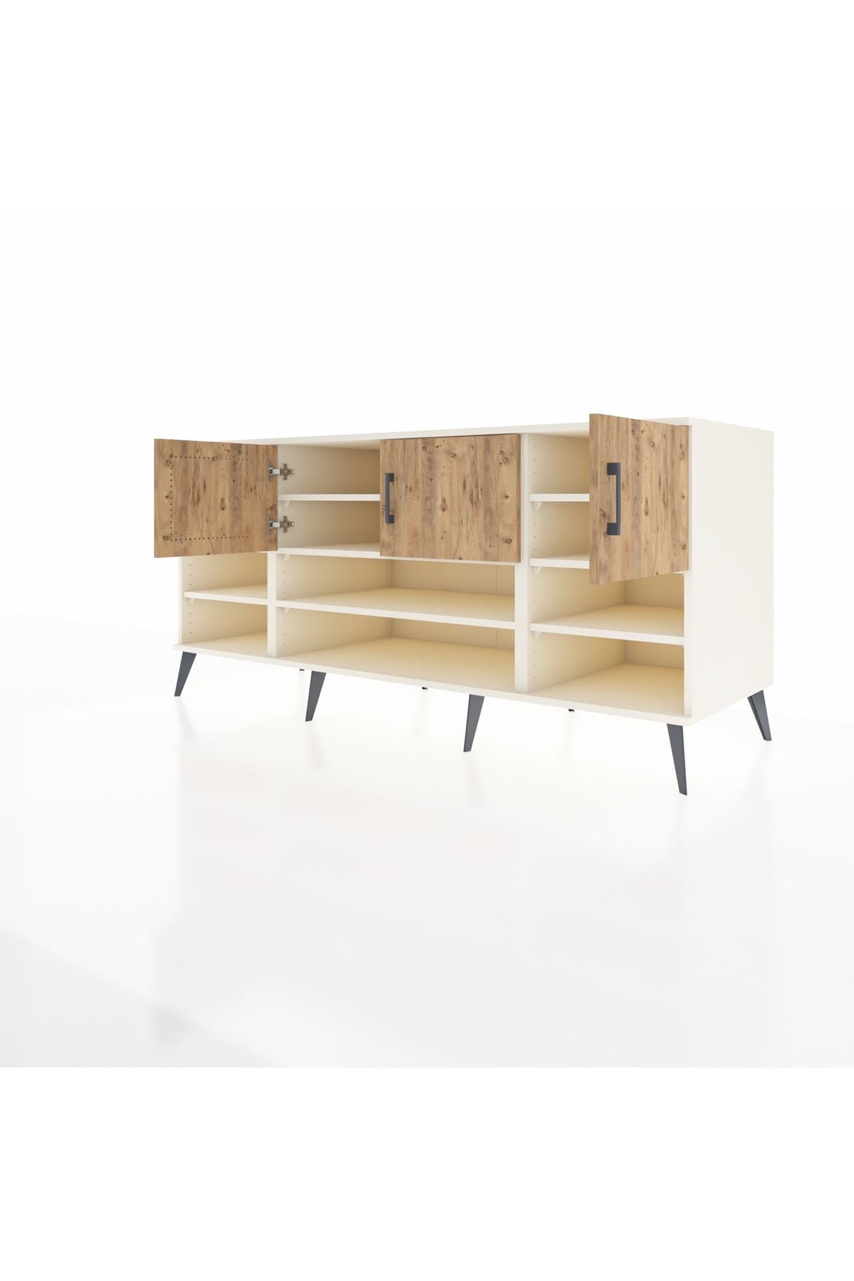 Kronos Konsol 9 Raflı 3 Kapaklı 176x59x83 - S610M049V02C