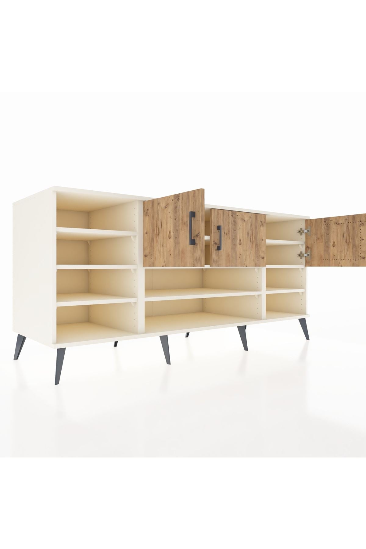 Kronos Konsol 9 Raflı 3 Kapaklı 176x59x83 - S610M049V02C