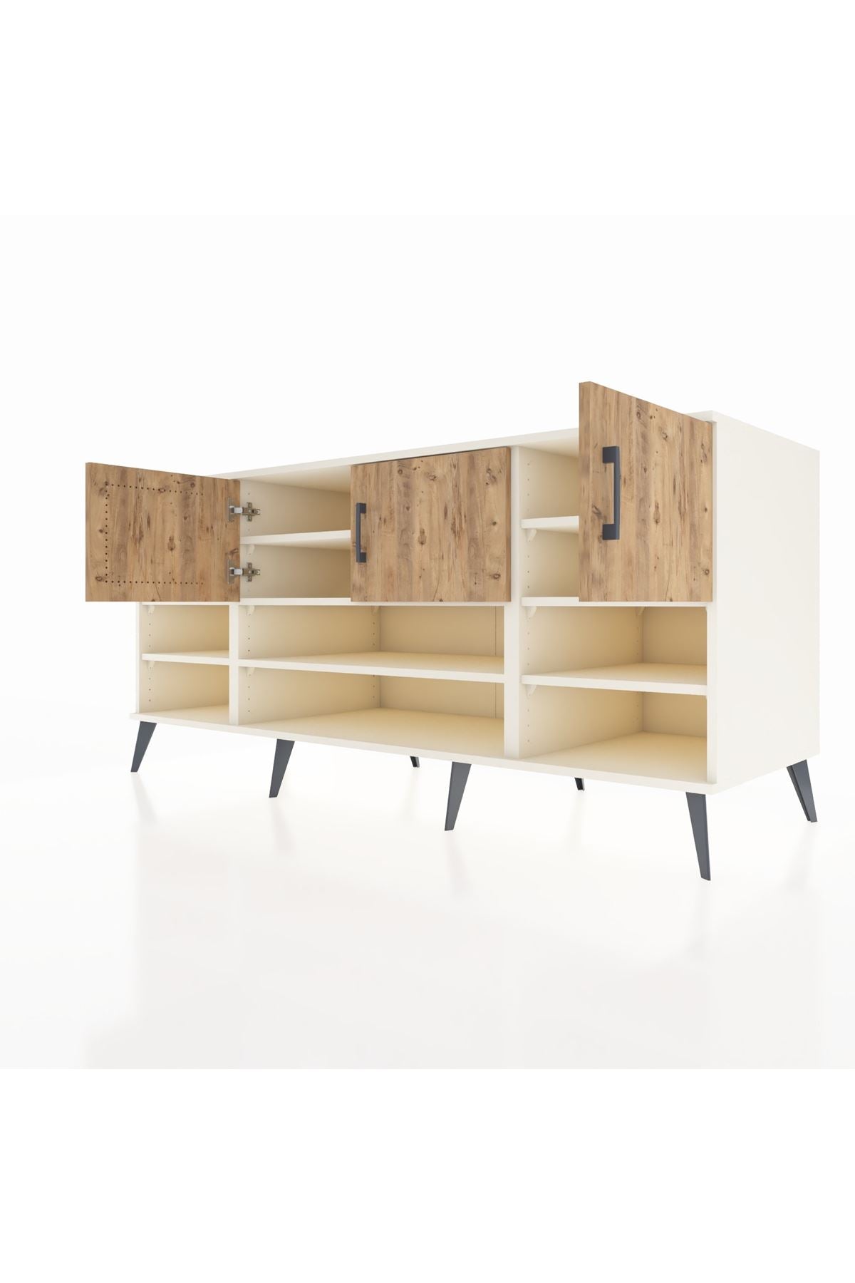 Kronos Konsol 9 Raflı 3 Kapaklı 176x59x83 - S610M049V03C