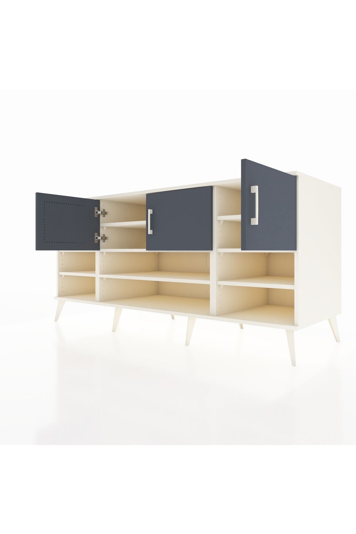 Kronos Konsol 9 Raflı 3 Kapaklı 176x59x83 - S610M049V07C