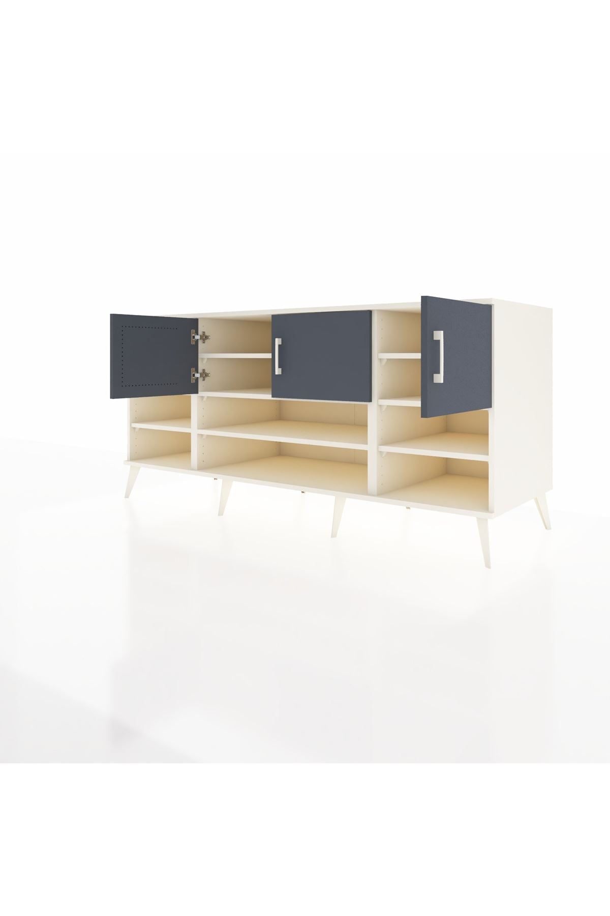Kronos Konsol 9 Raflı 3 Kapaklı 176x59x83 - S610M049V08C