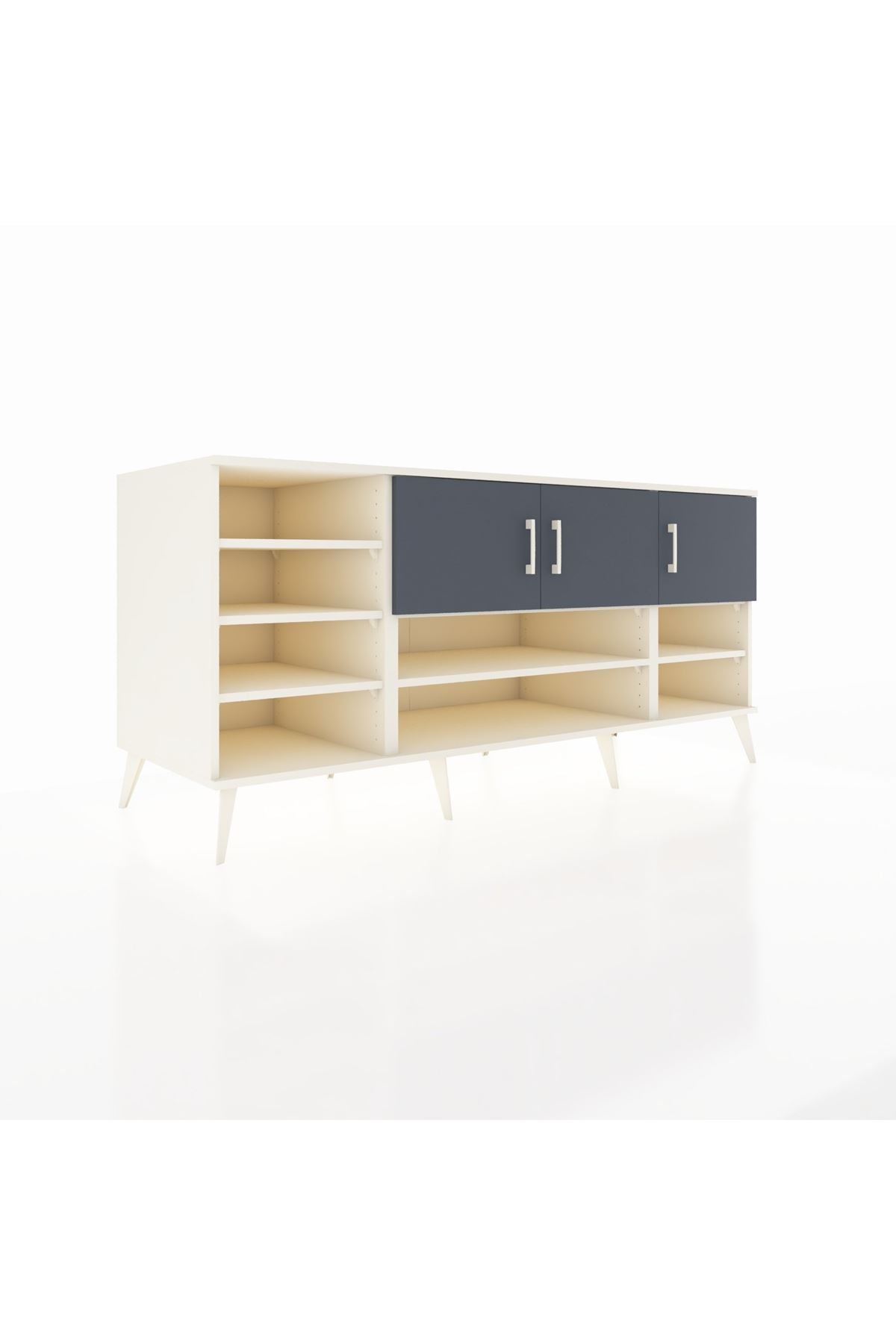 Kronos Konsol 9 Raflı 3 Kapaklı 176x59x83 - S610M049V09C