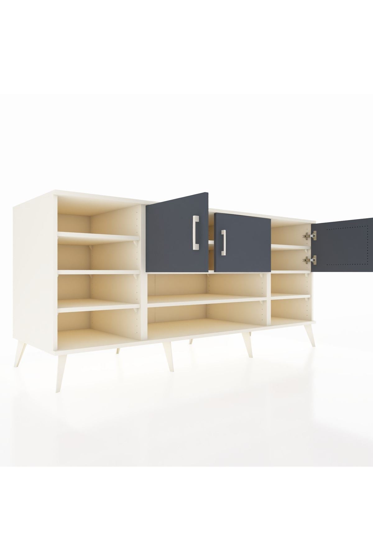 Kronos Konsol 9 Raflı 3 Kapaklı 176x59x83 - S610M049V09C