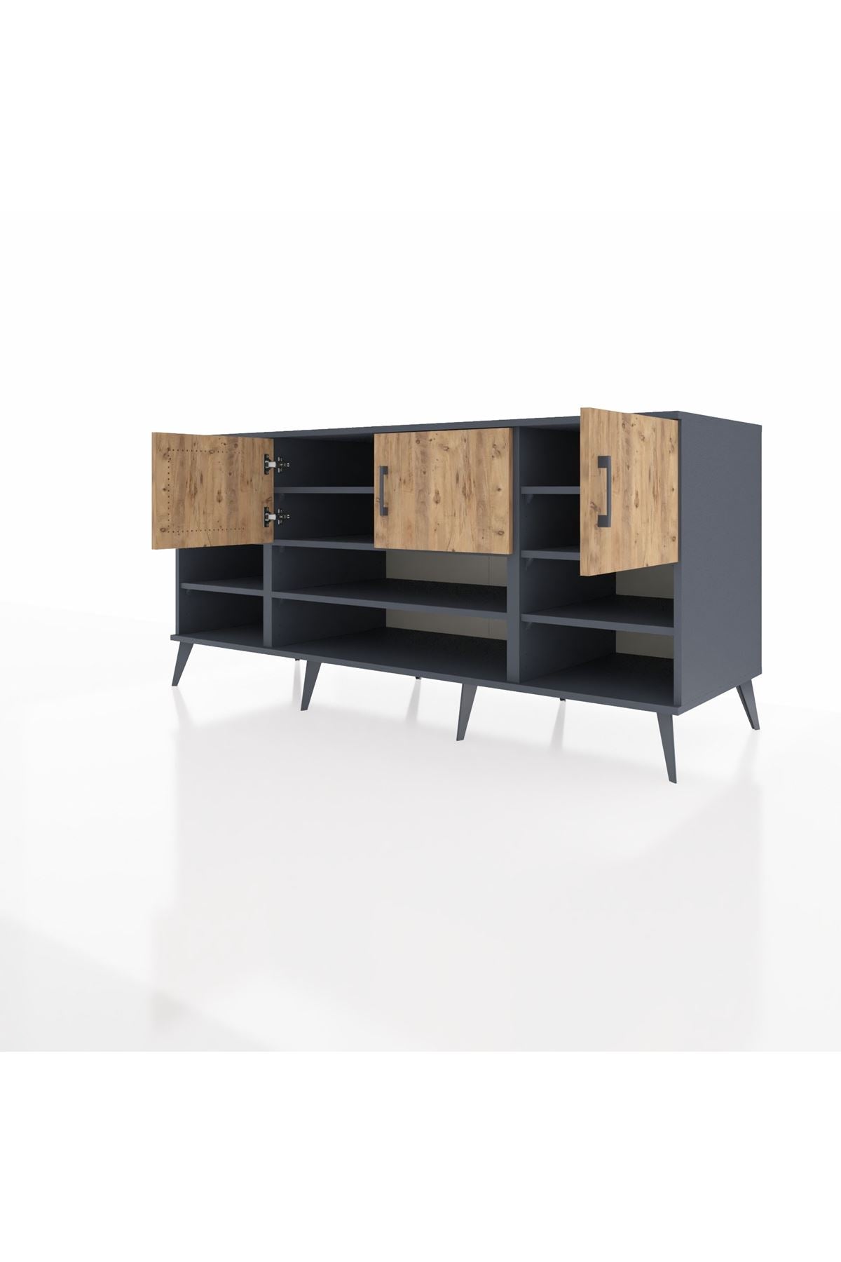 Kronos Konsol 9 Raflı 3 Kapaklı 176x59x83 - S610M049V11C