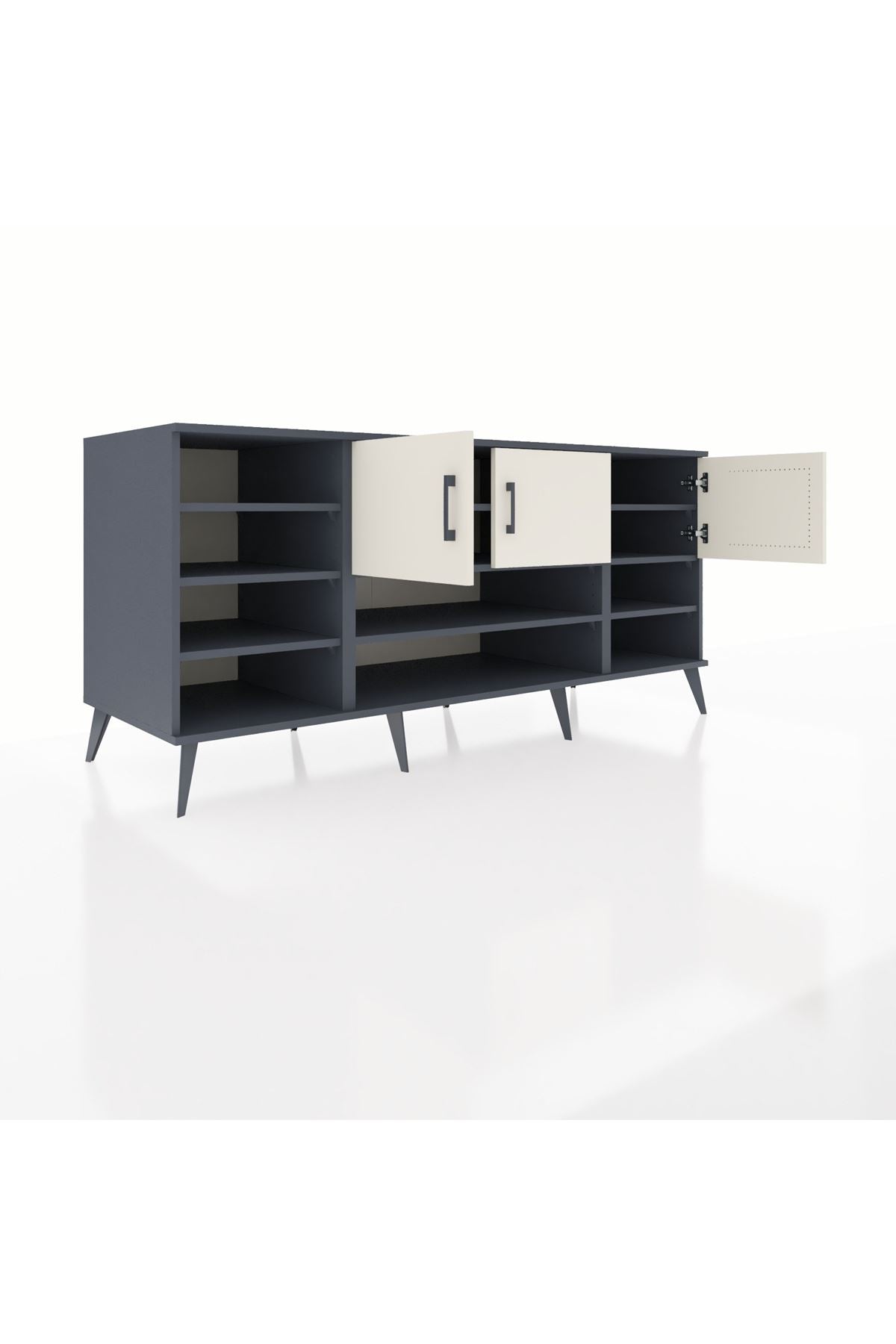 Kronos Konsol 9 Raflı 3 Kapaklı 176x59x83 - S610M049V13C