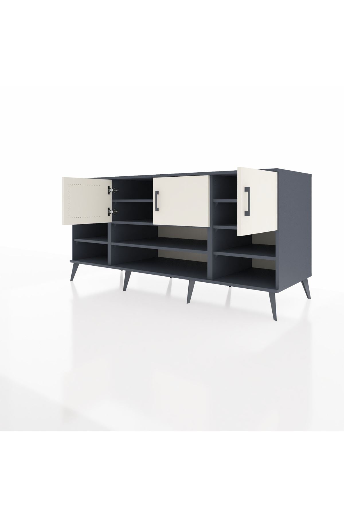 Kronos Konsol 9 Raflı 3 Kapaklı 176x59x83 - S610M049V15C