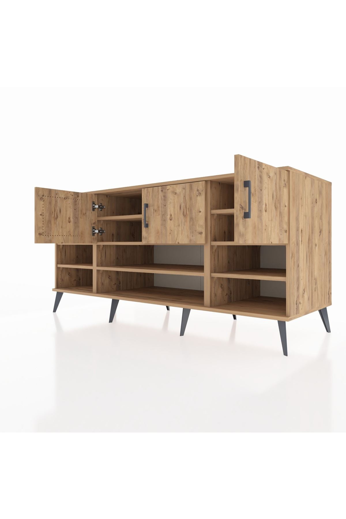 Kronos Konsol 9 Raflı 3 Kapaklı 176x59x83 - S610M049V19C