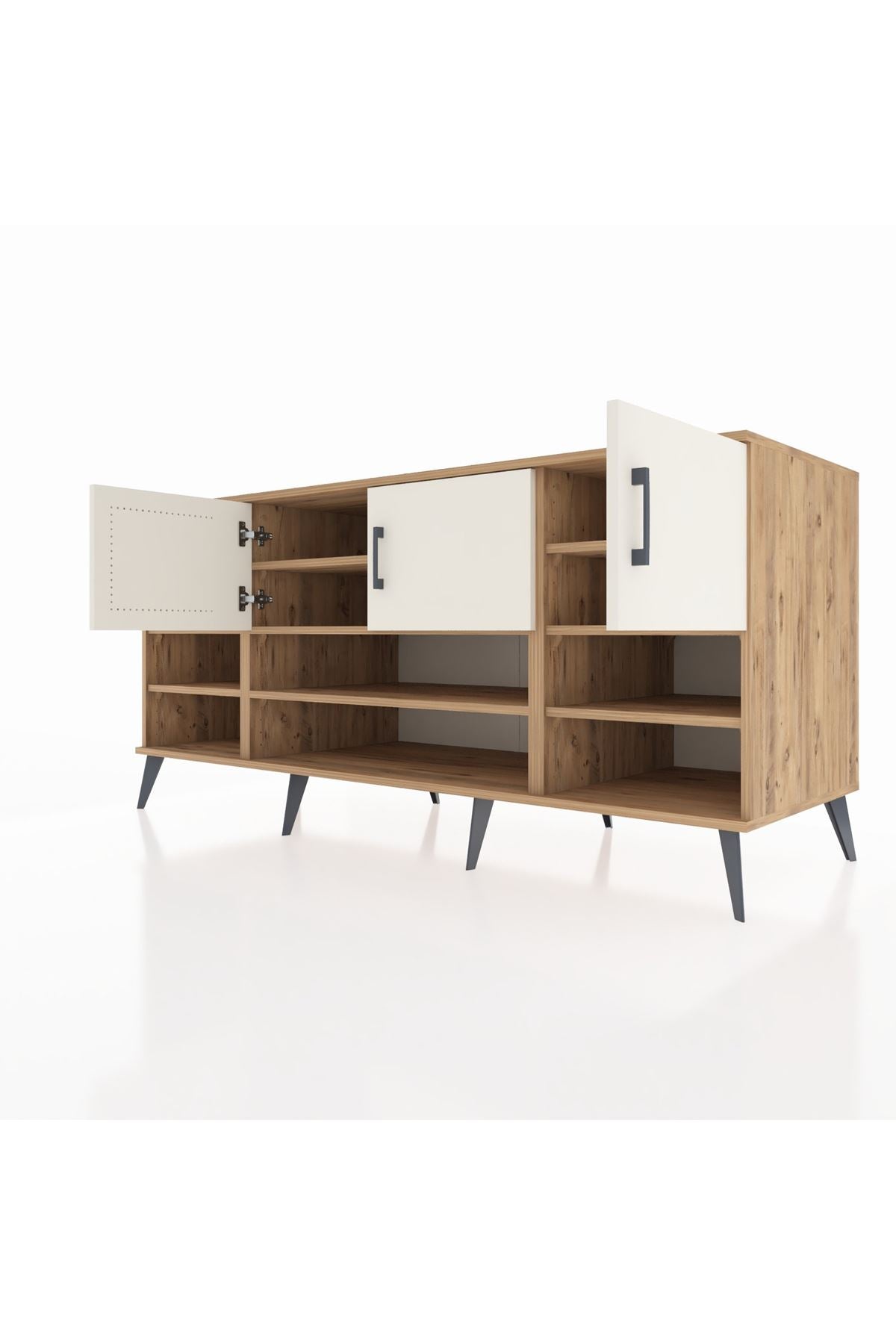 Kronos Konsol 9 Raflı 3 Kapaklı 176x59x83 - S610M049V22C