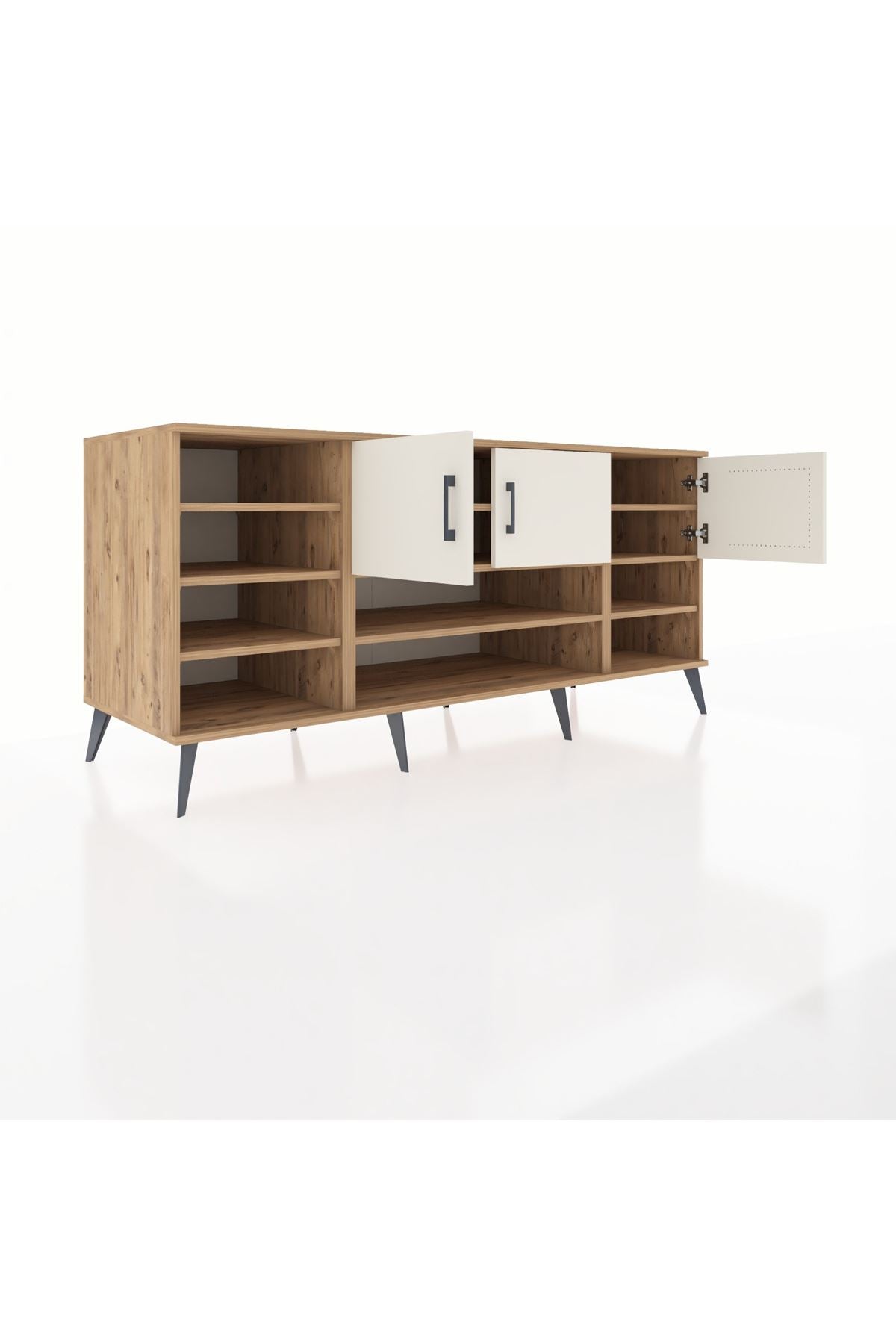 Kronos Konsol 9 Raflı 3 Kapaklı 176x59x83 - S610M049V24C