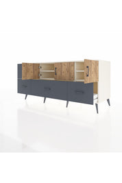 Kronos Konsol 4 Raflı 4 Çekmeceli 3 Kapaklı 176x59x83 - S610M050V02C