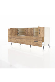 Kronos Konsol 4 Raflı 4 Çekmeceli 3 Kapaklı 176x59x83 - S610M050V03C