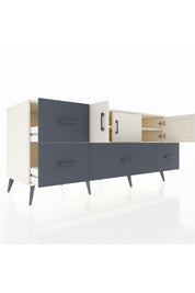 Kronos Konsol 4 Raflı 4 Çekmeceli 3 Kapaklı 176x59x83 - S610M050V05C