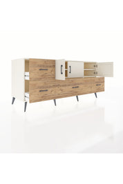 Kronos Konsol 4 Raflı 4 Çekmeceli 3 Kapaklı 176x59x83 - S610M050V06C