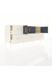 Kronos Konsol 4 Raflı 4 Çekmeceli 3 Kapaklı 176x59x83 - S610M050V07C