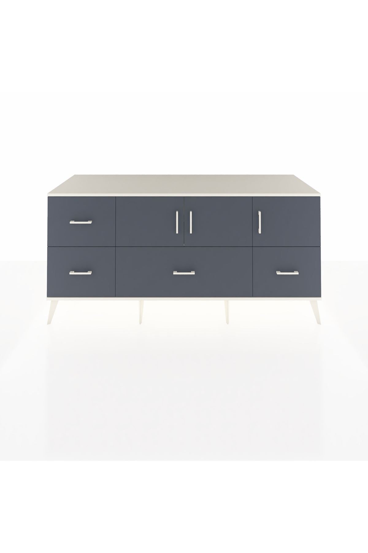 Kronos Konsol 4 Raflı 4 Çekmeceli 3 Kapaklı 176x59x83 - S610M050V08C