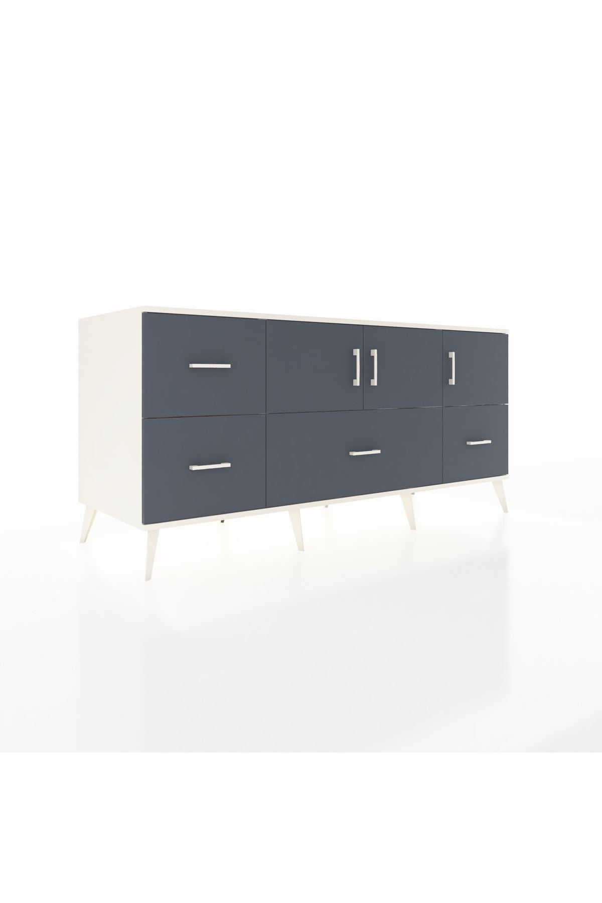 Kronos Konsol 4 Raflı 4 Çekmeceli 3 Kapaklı 176x59x83 - S610M050V08C