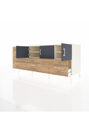 Kronos Konsol 4 Raflı 4 Çekmeceli 3 Kapaklı 176x59x83 - S610M050V09C