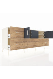 Kronos Konsol 4 Raflı 4 Çekmeceli 3 Kapaklı 176x59x83 - S610M050V09C