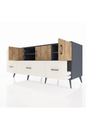 Kronos Konsol 4 Raflı 4 Çekmeceli 3 Kapaklı 176x59x83 - S610M050V10C