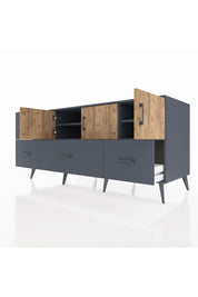 Kronos Konsol 4 Raflı 4 Çekmeceli 3 Kapaklı 176x59x83 - S610M050V11C