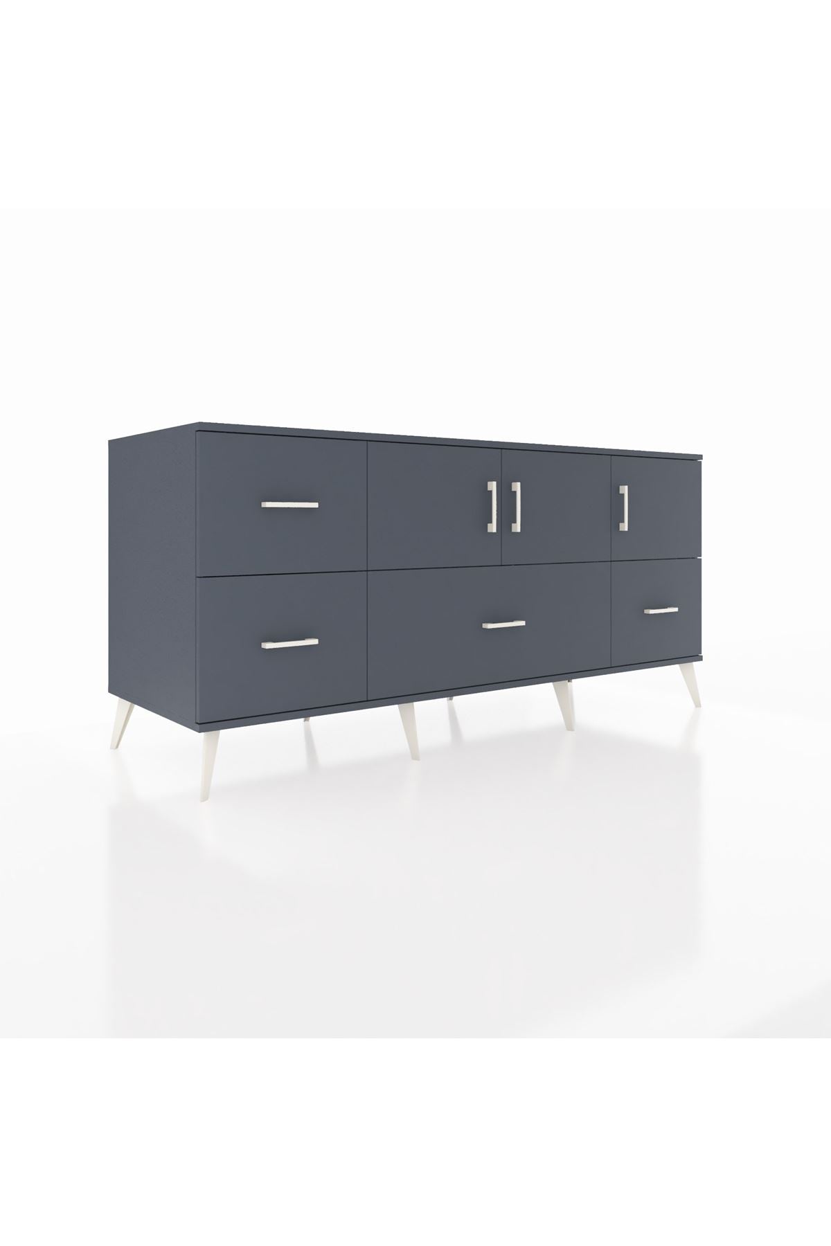 Kronos Konsol 4 Raflı 4 Çekmeceli 3 Kapaklı 176x59x83 - S610M050V17C
