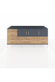 Kronos Konsol 4 Raflı 4 Çekmeceli 3 Kapaklı 176x59x83 - S610M050V18C