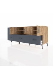 Kronos Konsol 4 Raflı 4 Çekmeceli 3 Kapaklı 176x59x83 - S610M050V20C