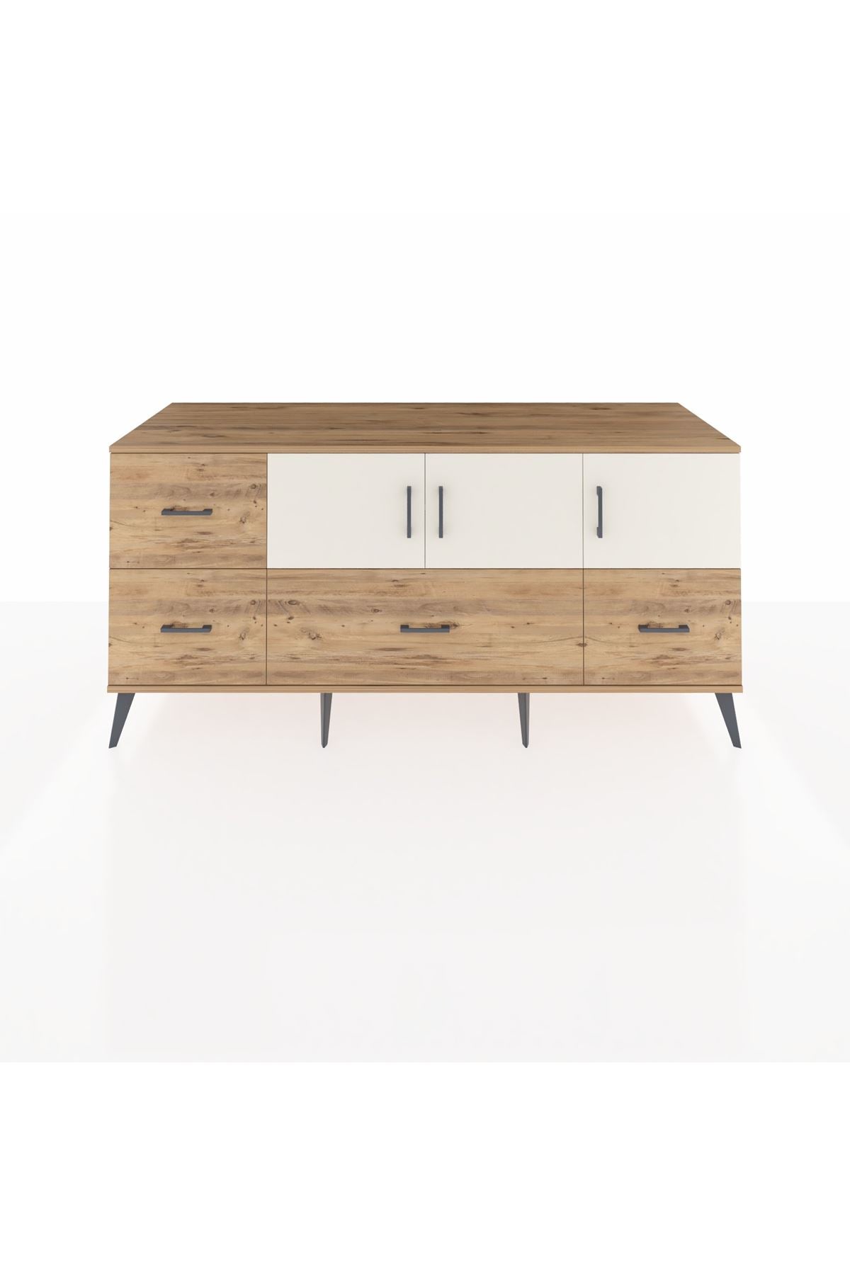 Kronos Konsol 4 Raflı 4 Çekmeceli 3 Kapaklı 176x59x83 - S610M050V24C
