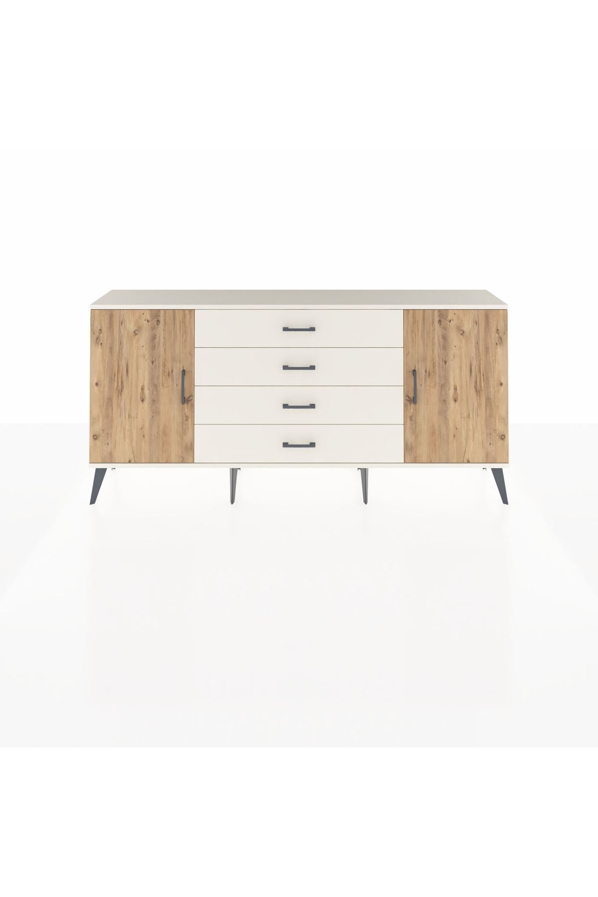 Arges Konsol 2 Raflı 4 Çekmeceli 2 Kapaklı 176x30x83 - S148M001V01A