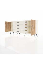 Arges Konsol 2 Raflı 4 Çekmeceli 2 Kapaklı 176x30x83 - S148M001V01A