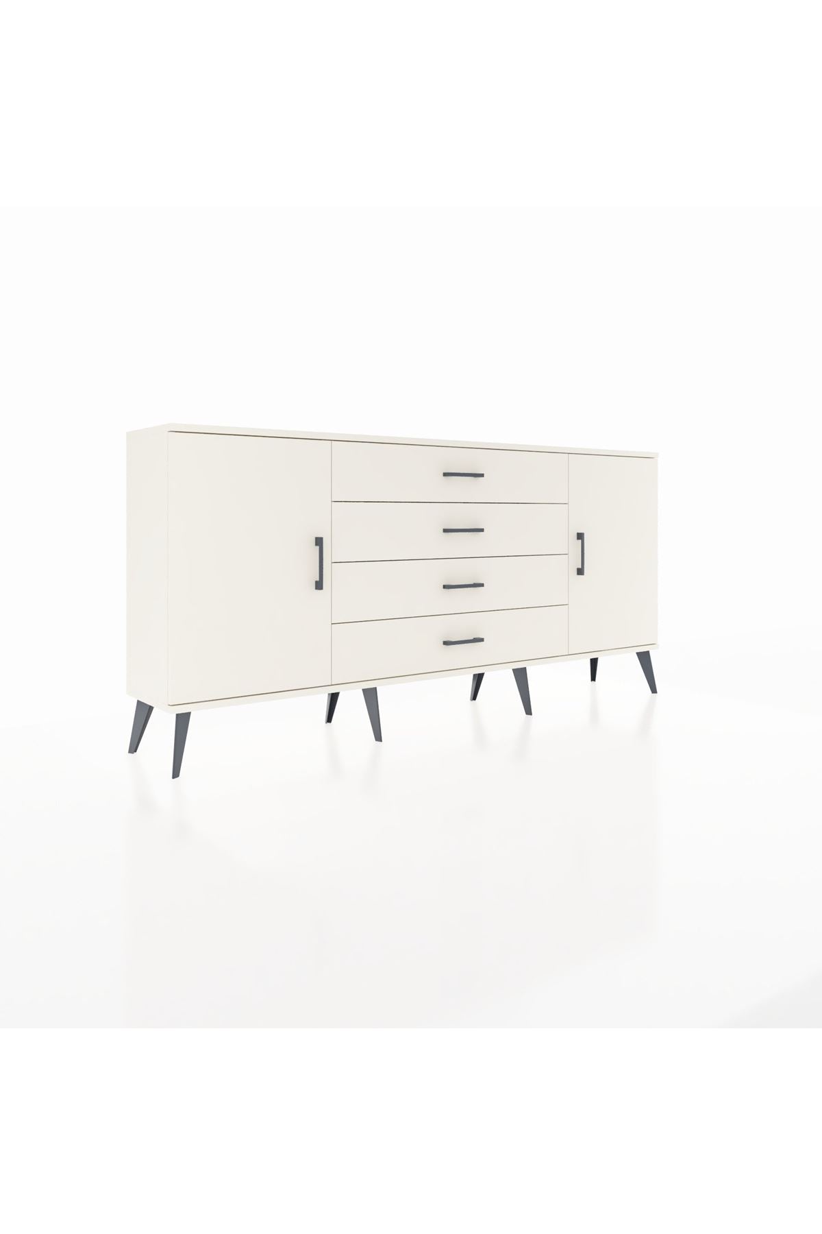 Arges Konsol 2 Raflı 4 Çekmeceli 2 Kapaklı 176x30x83 - S148M001V04A