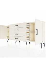 Arges Konsol 2 Raflı 4 Çekmeceli 2 Kapaklı 176x30x83 - S148M001V04A